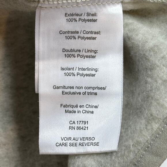 Kyodan Outdoor Ivory Green Zip Up Hooded Fleece Jacket Womens Size Large L - Picture 10 of 12